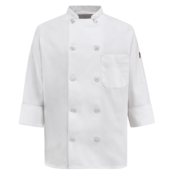 Ten Pearl Button Chef Coat - 0401